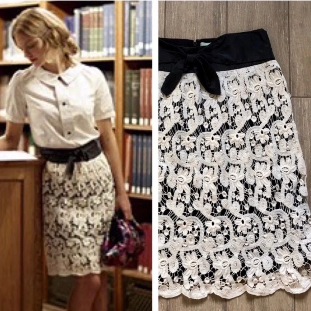 Anthropologie x Lil lace skirt
